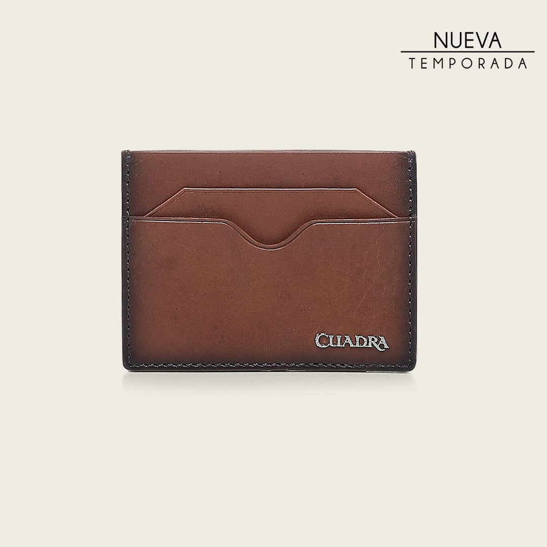 Tarjetero en piel genuina para caballero Carteras 