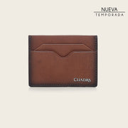 Tarjetero en piel genuina para caballero Carteras 