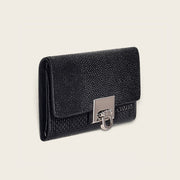 Cartera en piel genuina de mantarraya para dama Carteras 