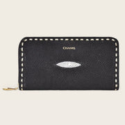 Cartera en piel genuina de mantarraya para dama Carteras 