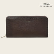 Billetera en piel genuina de venado italiano para dama