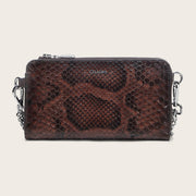 Cartera en piel genuina de pitón para dama Carteras 