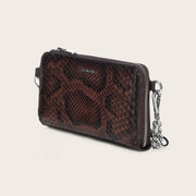 Cartera en piel genuina de pitón para dama Carteras 