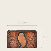 Billetera en piel genuina de pitón Carteras 