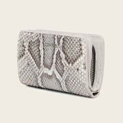 Billetera en piel genuina de pitón para dama Carteras 