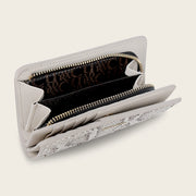 Billetera en piel genuina de pitón para dama Carteras 