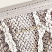 Billetera en piel genuina de pitón para dama Carteras 