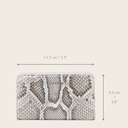 Billetera en piel genuina de pitón para dama Carteras 