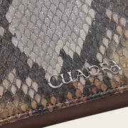 Cartera en piel genuina de pitón para dama Carteras 