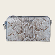 Cartera en piel genuina de pitón para dama Carteras 