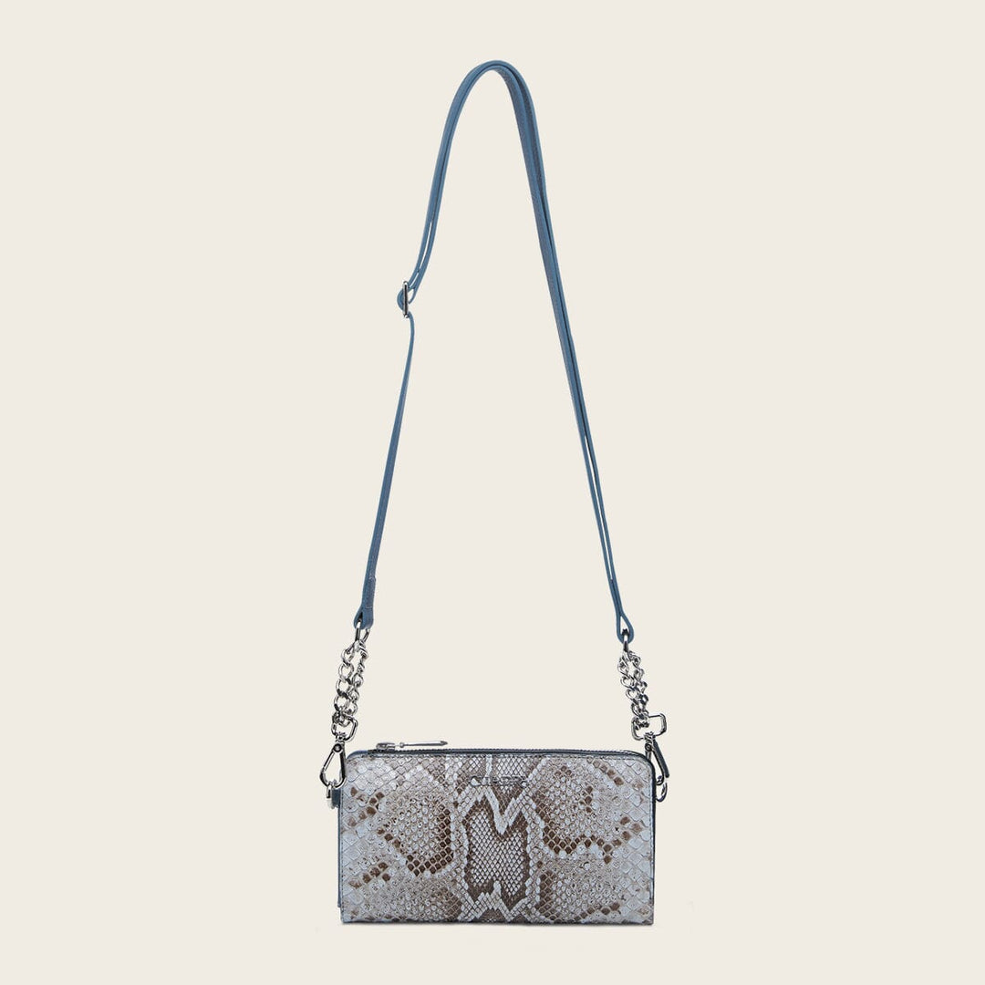 Cartera en piel genuina de pitón para dama Carteras 