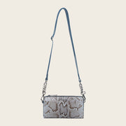 Cartera en piel genuina de pitón para dama Carteras 