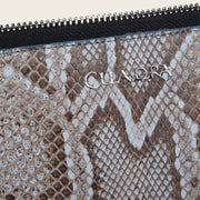 Cartera en piel genuina de pitón para dama Carteras 