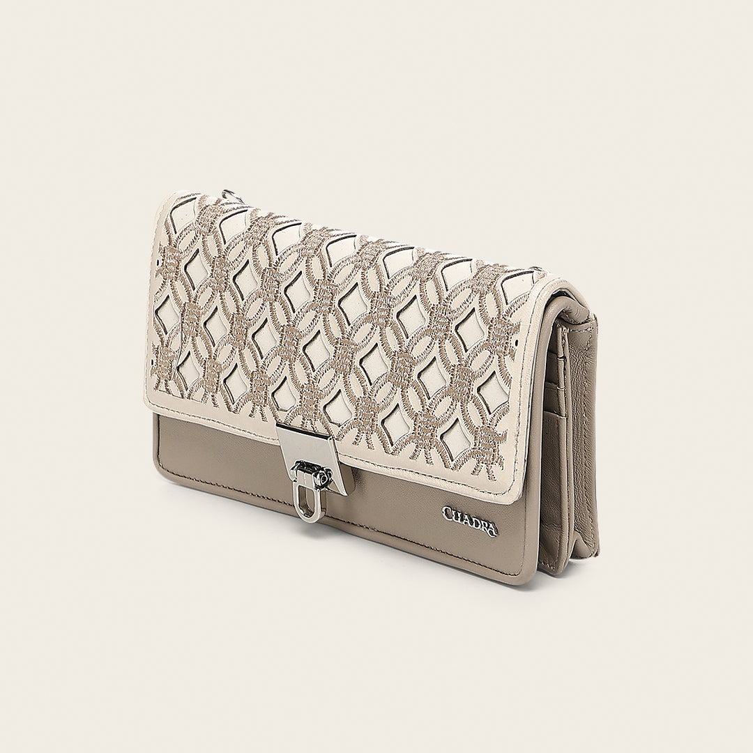 Cartera en piel genuina para dama