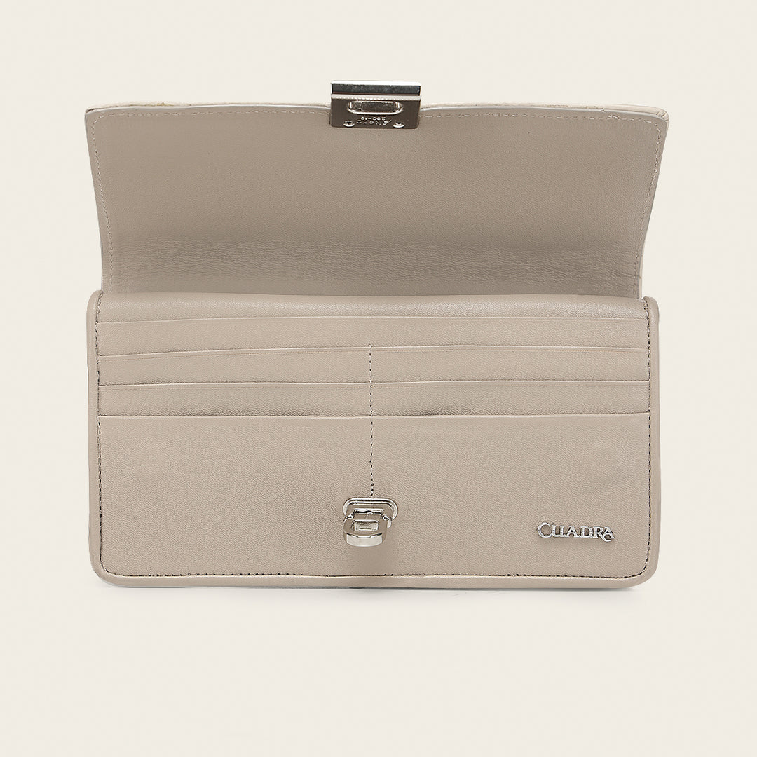 Cartera en piel genuina para dama