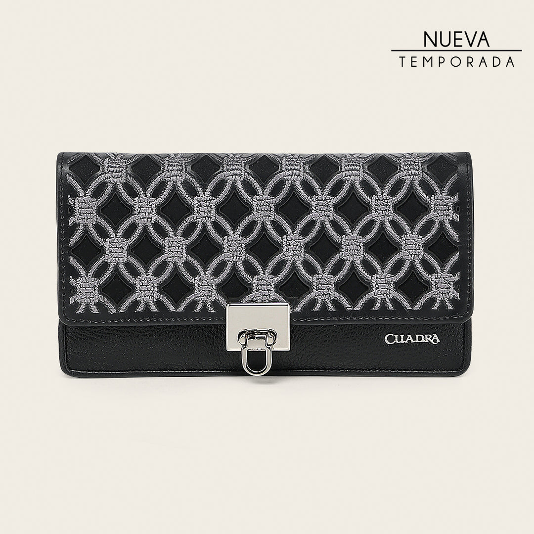 Cartera en piel genuina para dama