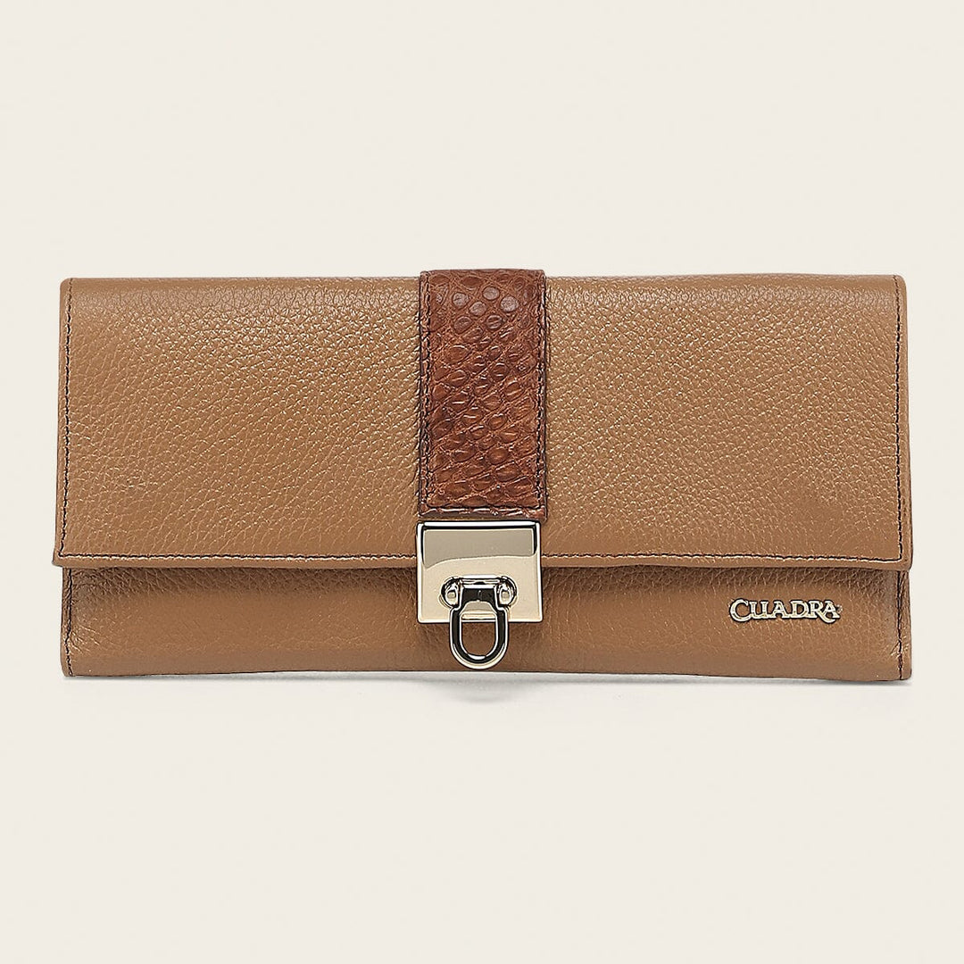 Cartera en piel genuina de alligátor para dama Carteras 