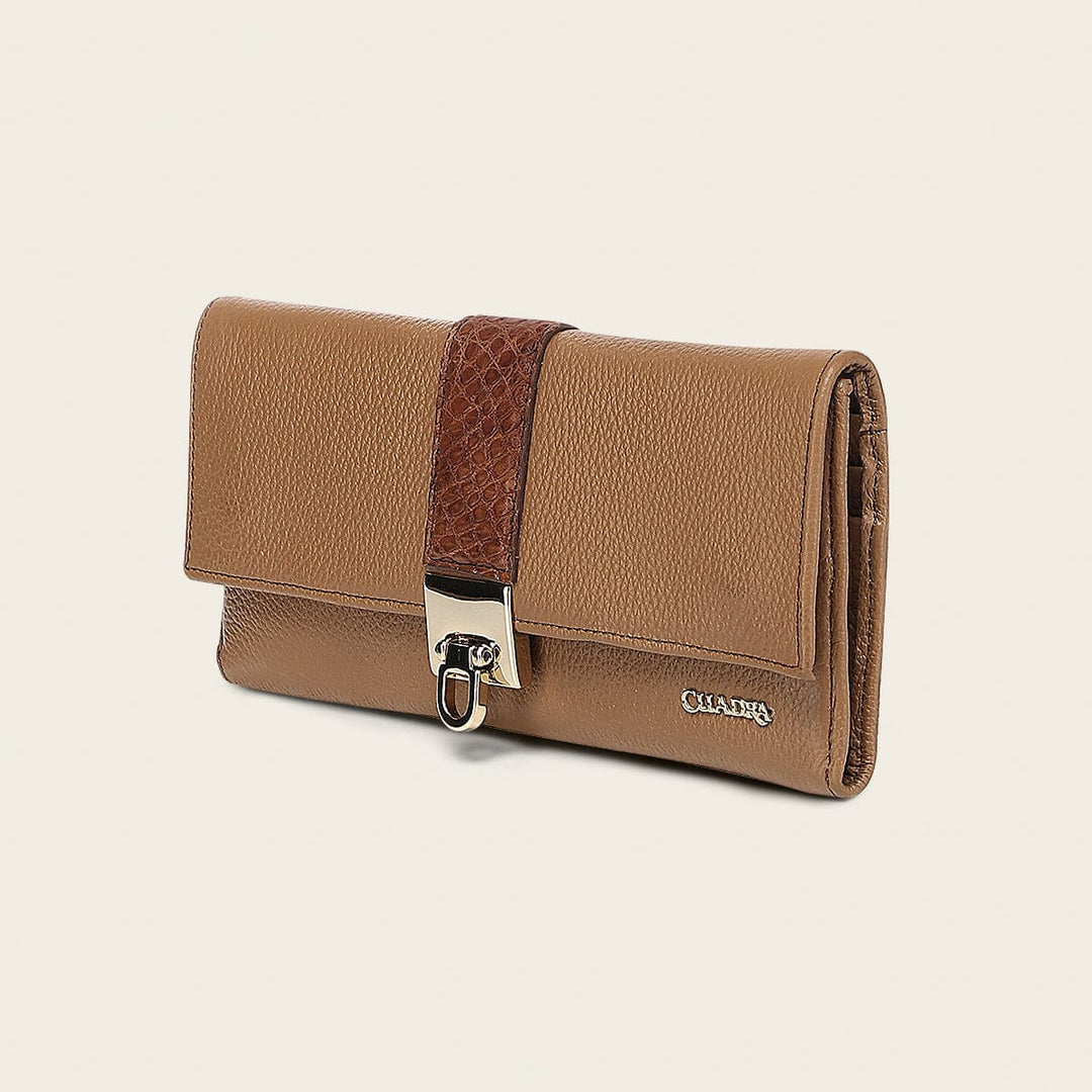 Cartera en piel genuina de alligátor para dama Carteras 