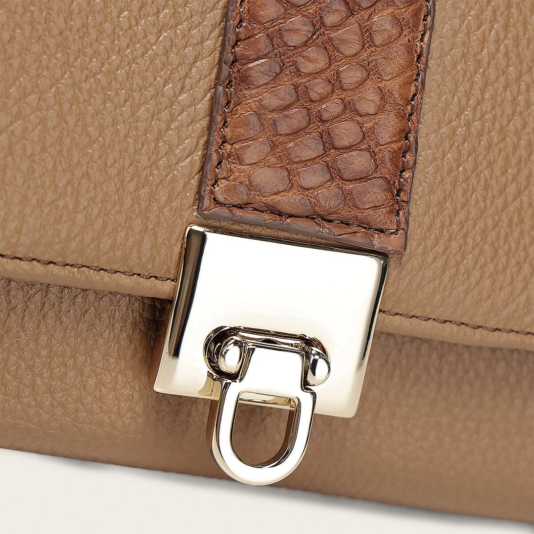 Cartera en piel genuina de alligátor para dama Carteras 