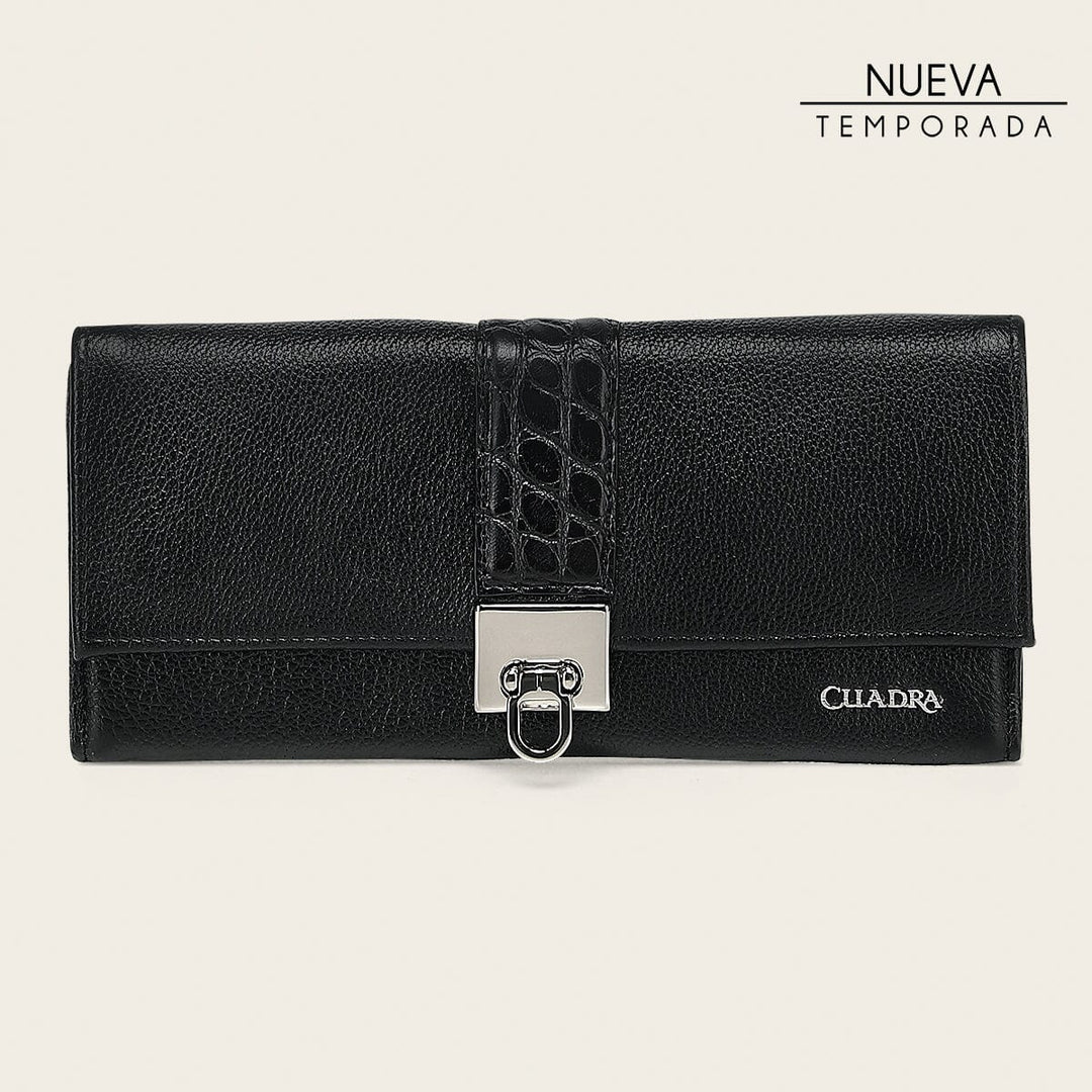 Cartera en piel genuina de alligátor para dama Carteras 