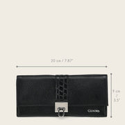 Cartera en piel genuina de alligátor para dama Carteras 