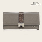 Cartera en piel genuina de moreleti para dama Carteras 