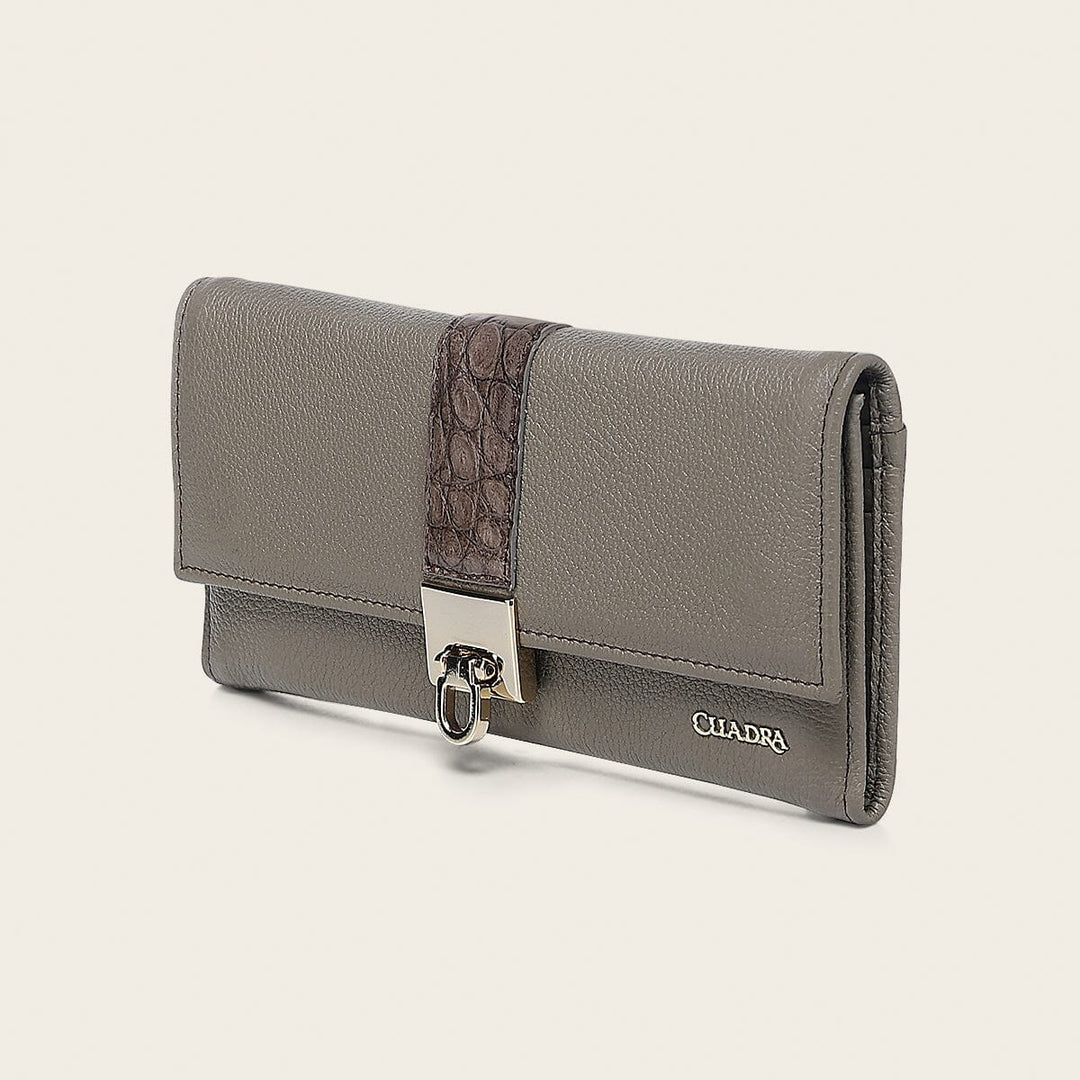 Cartera en piel genuina de moreleti para dama Carteras 