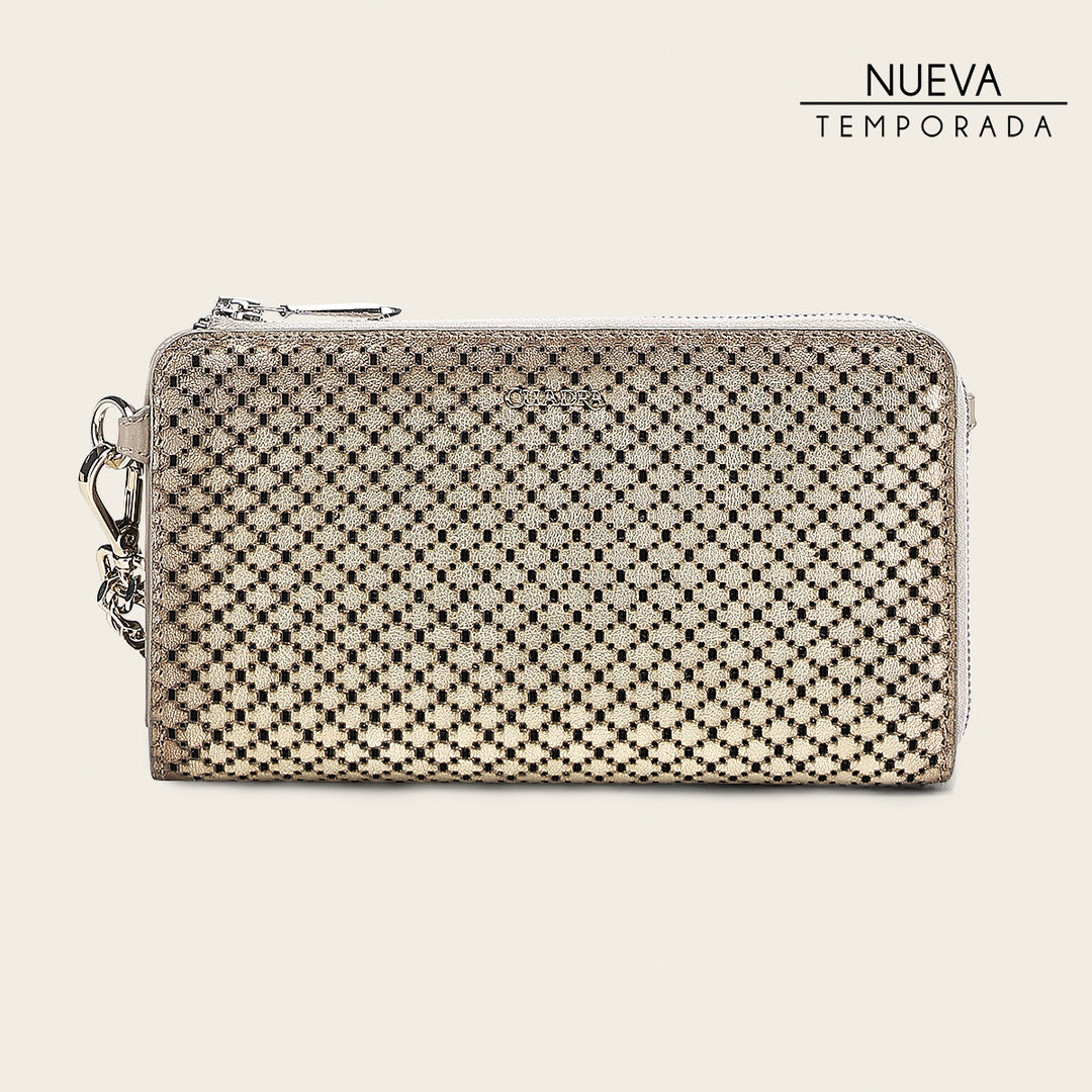 Cartera en piel genuina para dama