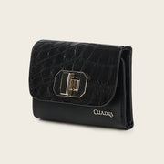 Cartera en piel genuina de alligator para dama