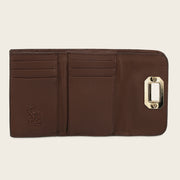 Cartera en piel genuina de pitón para dama