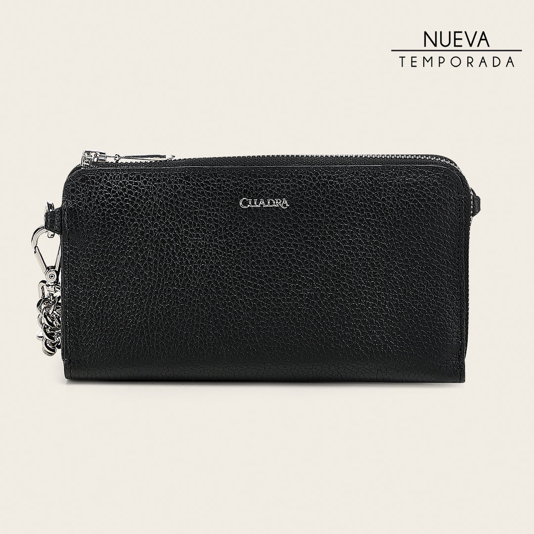 Cartera en piel genuina para dama