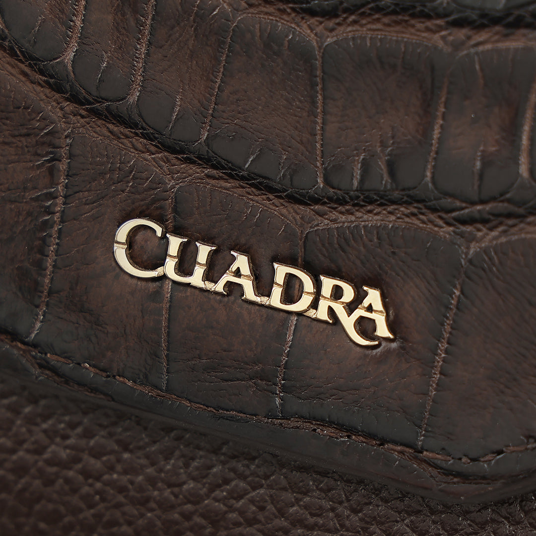 Cartera en piel genuina de alligator para dama
