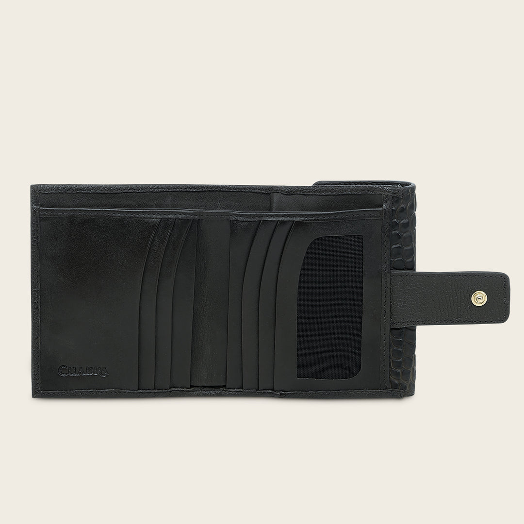 Cartera en piel genuina de alligator para dama