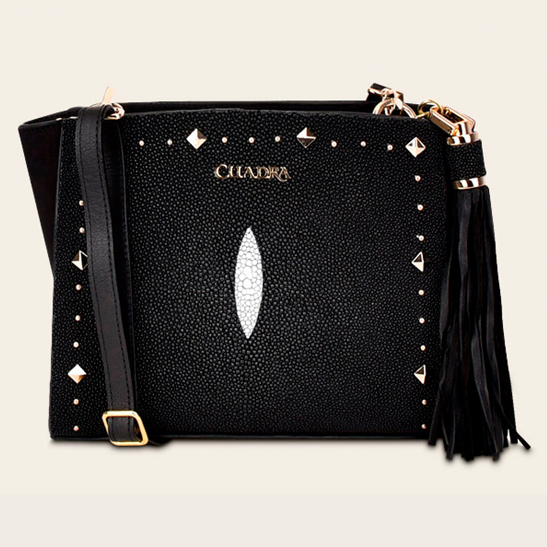 Crossbody en piel genuina de mantarraya para dama