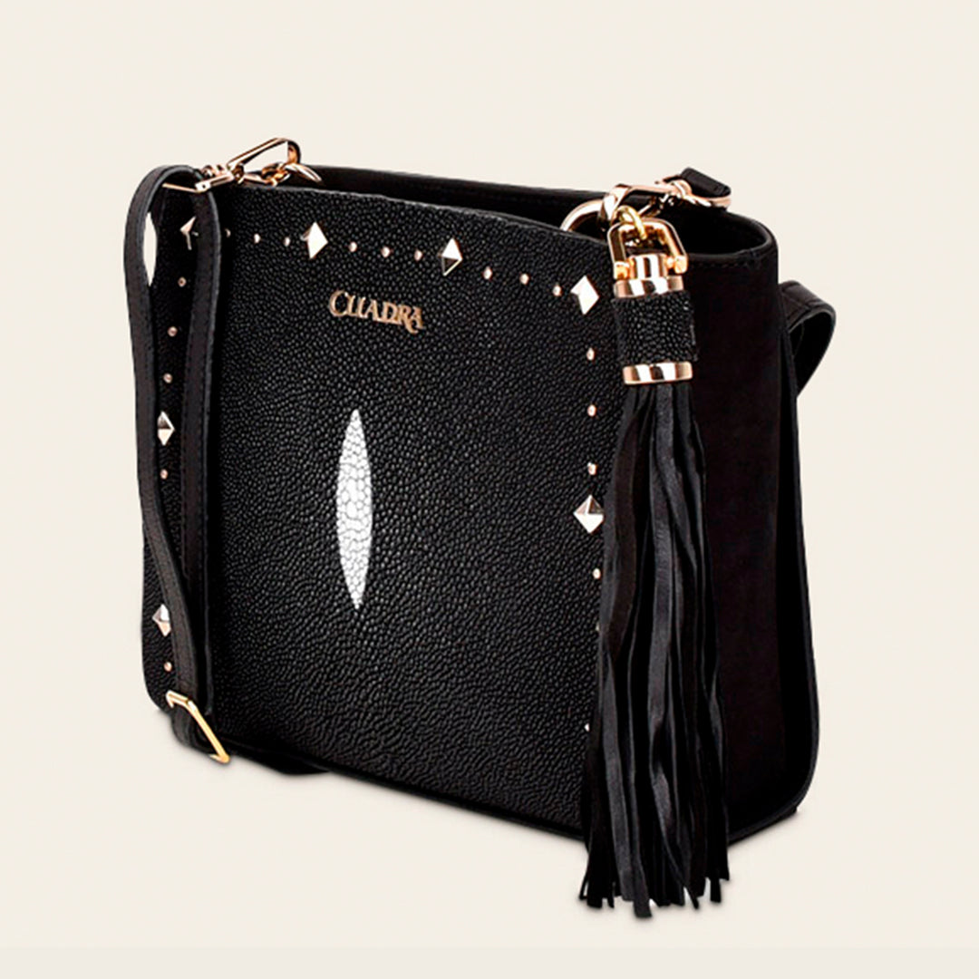 Crossbody en piel genuina de mantarraya para dama