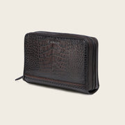 Documentera en piel genuina de alligator para caballero Bolsos y Maletas 