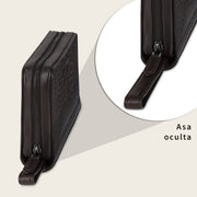 Documentera en piel genuina de alligator para caballero Bolsos y Maletas 