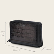 Documentera en piel genuina de alligator para caballero Documentera 