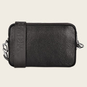 Bandolera en piel genuina de fuscus para caballero Bolsos y Maletas 