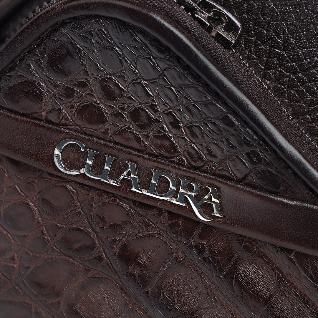 Bandolera en piel genuina de fuscus para caballero Bolsos y Maletas 