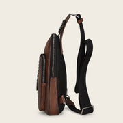 Bandolera en piel genuina de pitón para caballero Bolsos y Maletas 