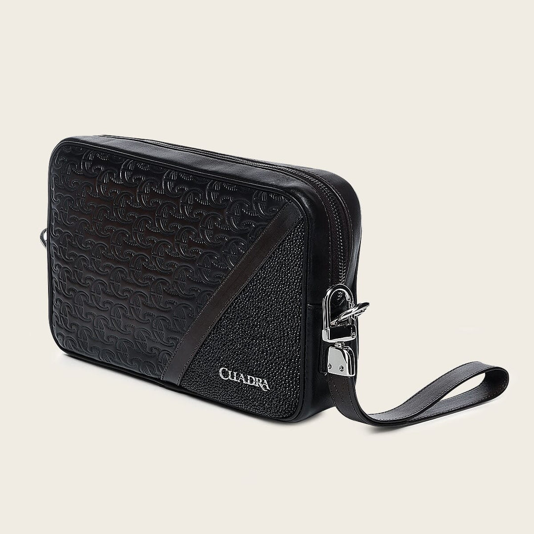 Documentera en piel genuina de mantarraya para caballero Bolsos y Maletas 