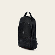 Mochila en piel genuina de mantarraya para caballero Bolsos y Maletas 