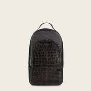 Backpack en piel genuina de alligator para caballero Bolsos y Maletas 