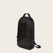 Backpack en piel genuina de alligator para caballero Bolsos y Maletas 