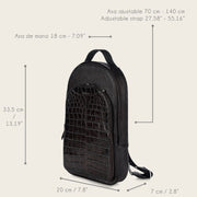 Backpack en piel genuina de alligator para caballero Bolsos y Maletas 