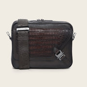 Bandolera en piel genuina de fuscus para caballero Bolsos y Maletas 