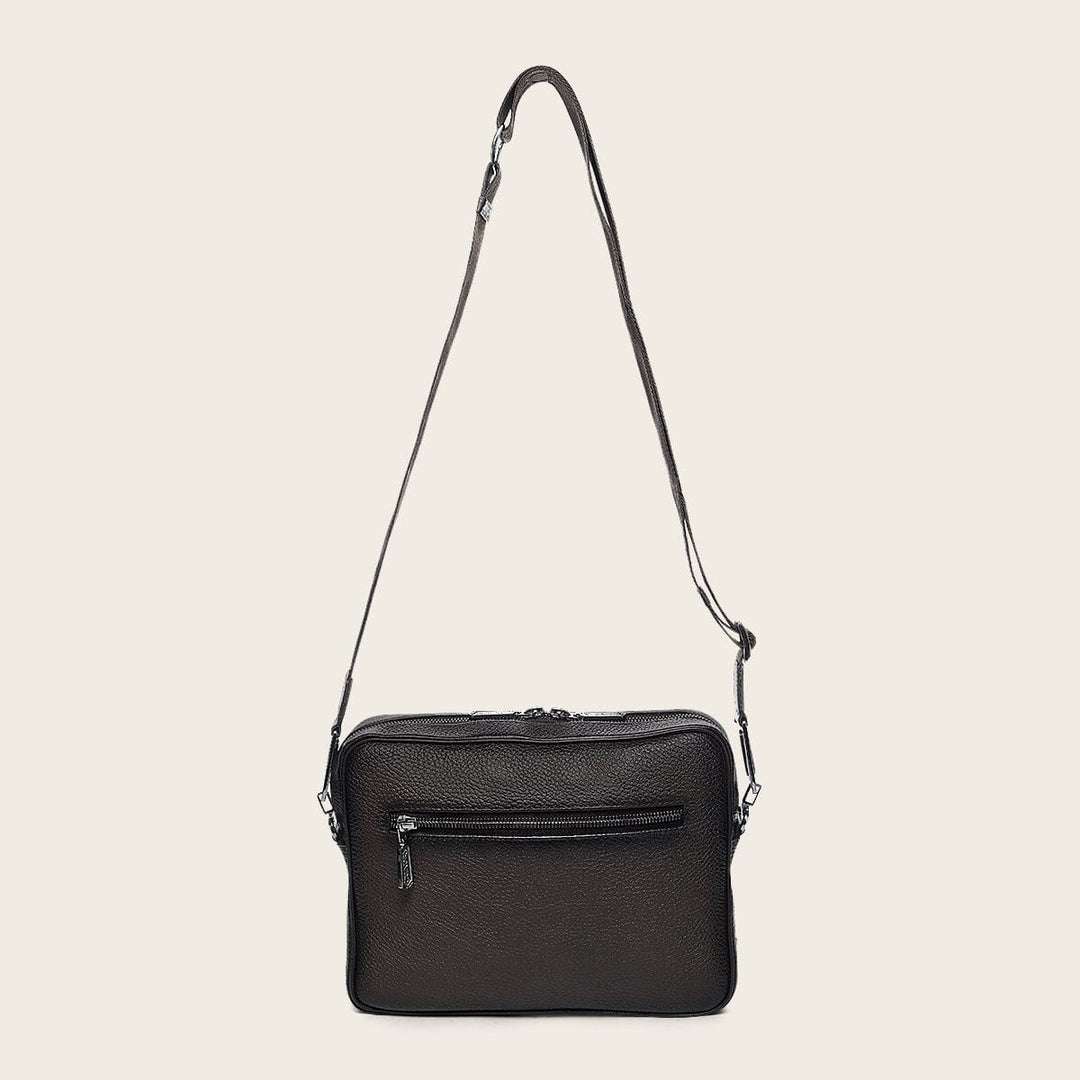 Bandolera en piel genuina de fuscus para caballero Bolsos y Maletas 