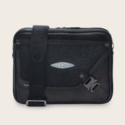 Bandolera para caballero en piel genuina de mantarraya Bolsos y Maletas 