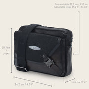 Bandolera para caballero en piel genuina de mantarraya Bolsos y Maletas 